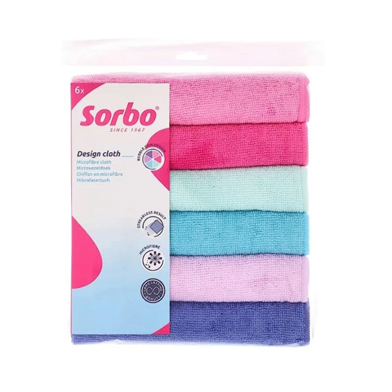 Microfiber Cleaning Cloth Towel Car Wash Towel Kitchen Microfiber Window Glasses Cleaning Cloth with Custom Print Logo