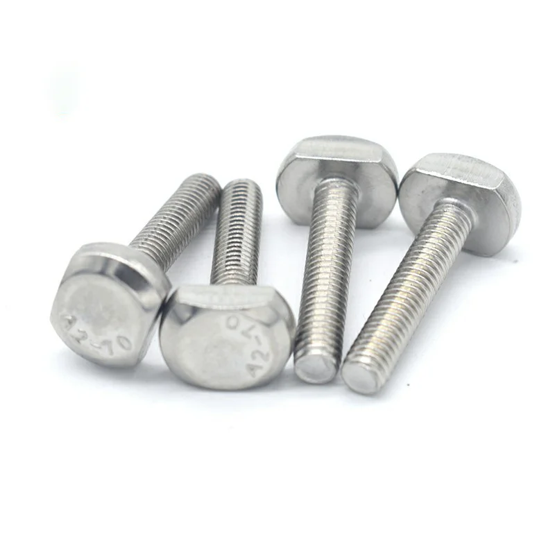 Factory Supplier Wholesale Bolt T-head Fasteners Stainless Steel T Slot Bolts