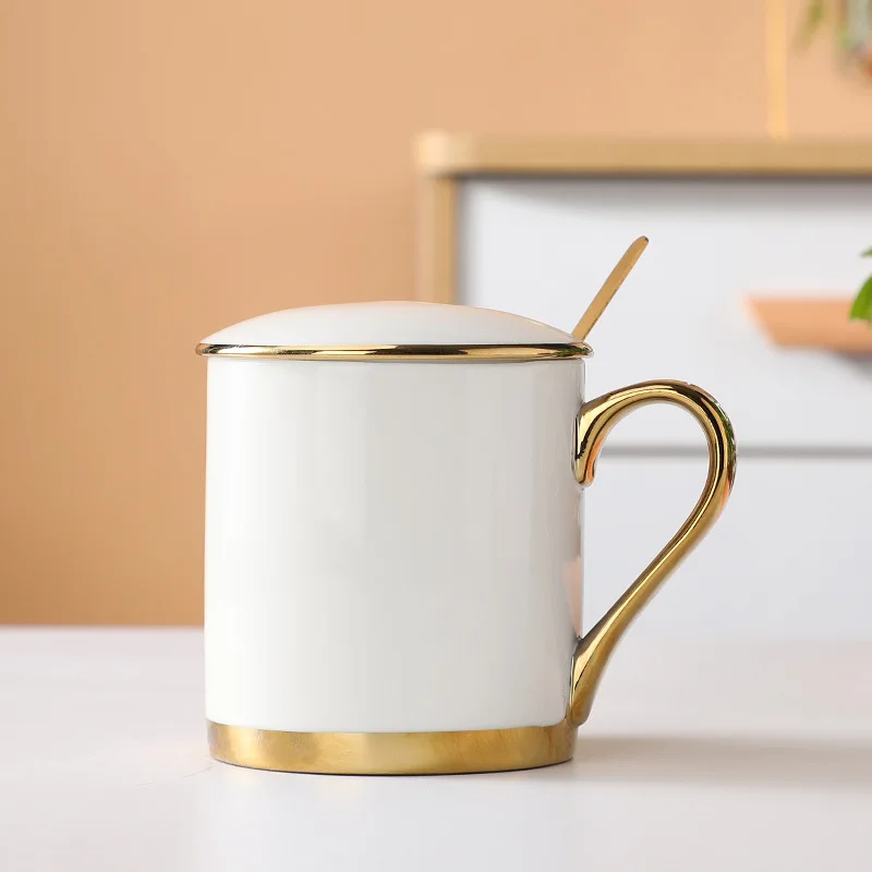 Wholesale Blank White Coated Sublimation Printed Mugs Enamel For Ceramic Coffee Cup