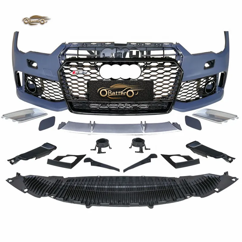 BETTER New Arrival Car body kit For Audi A7 RS7 Style Front Bumper With grill PP Material 2016-2018