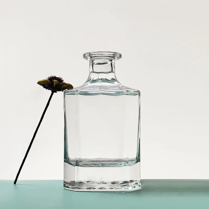 RSG custom make embossed xo brandy 50cl bottle vodka whisky 70cl gin tequila clear bottle 75cl spirits glass bottles