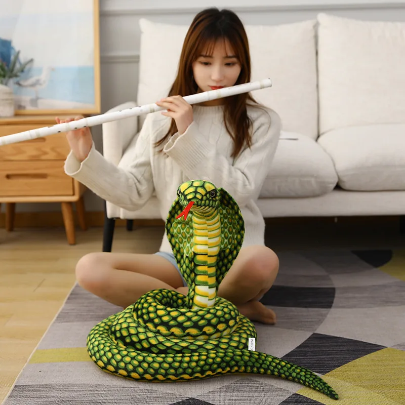 Amazon Plush Toys Explosive Simulation Cobra Manufacturers Source Live Prop Animal Foreign Trade