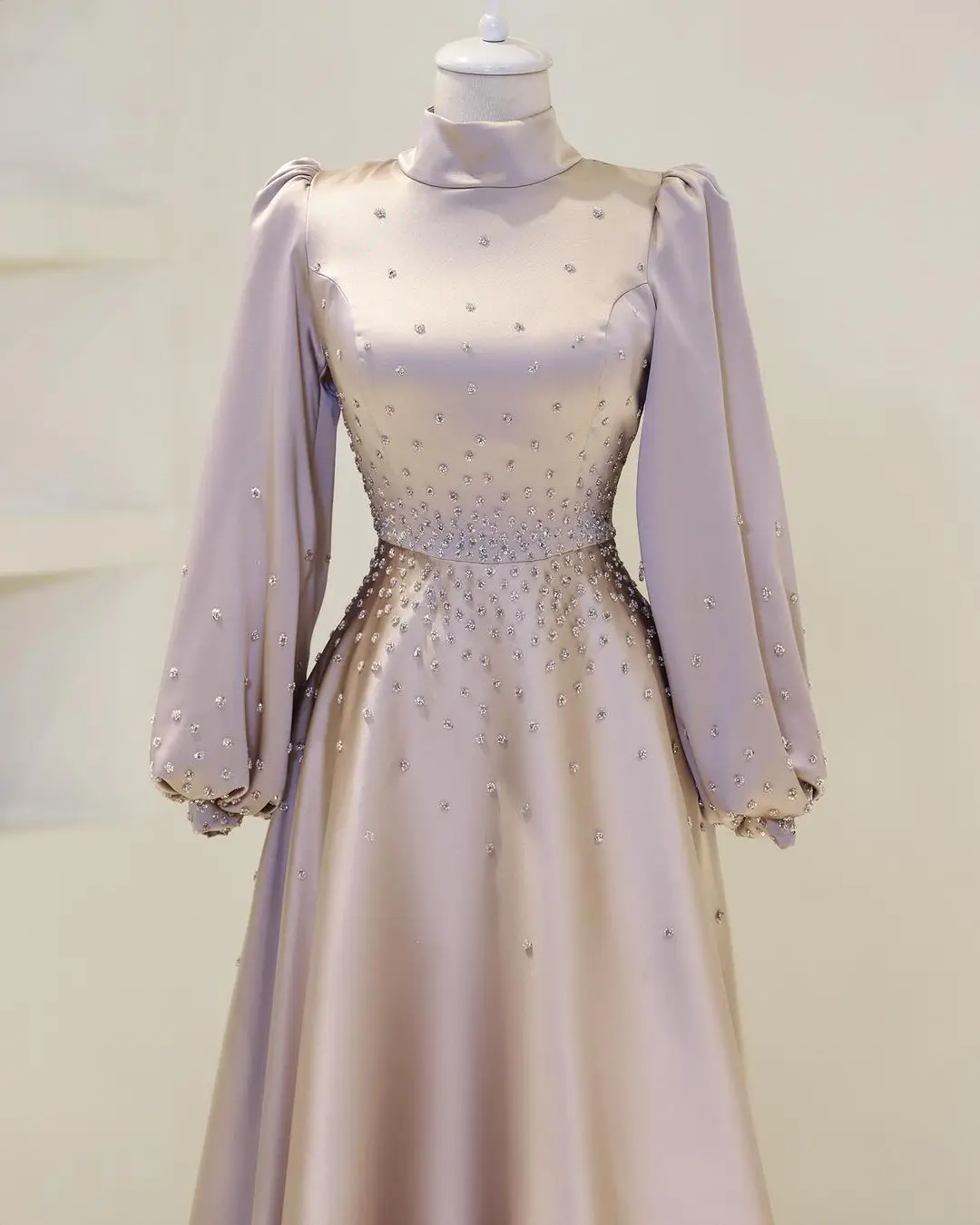 Elegance Dubai dress 2024 Eid dress temperament with beaded design fashion Open Abaya women muslim Jalabiya dress