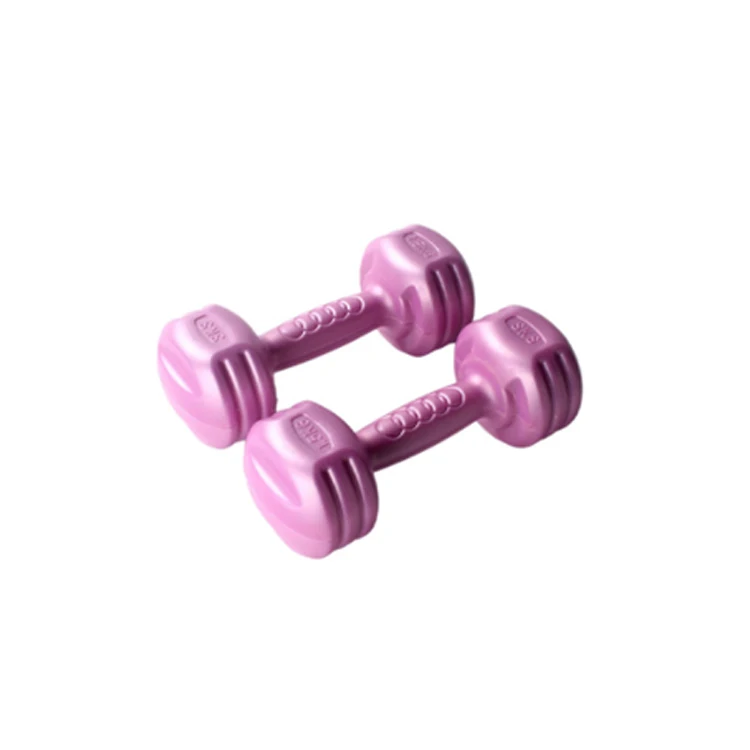 Home Gym Fitness Weight Lifting Equipment Plastic Free Weight Cement Dumbbell