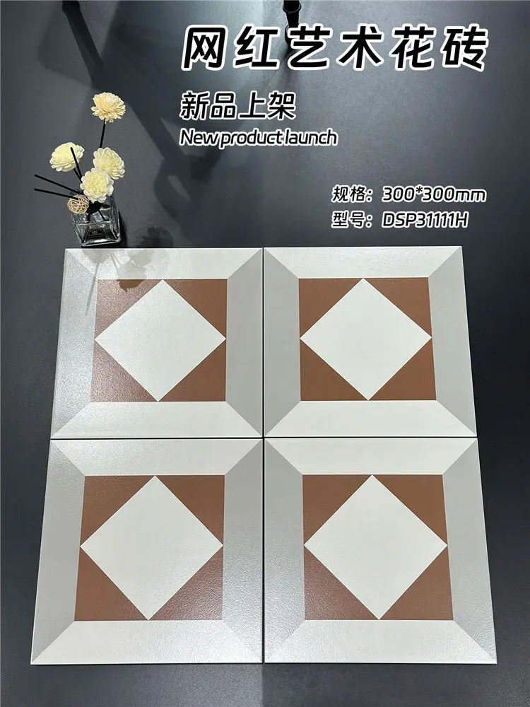 art 3d textures  3d wall poster tile mural outdoor art southwestern dahlia porcelain tile bathroom floor decor kitchen hand tile