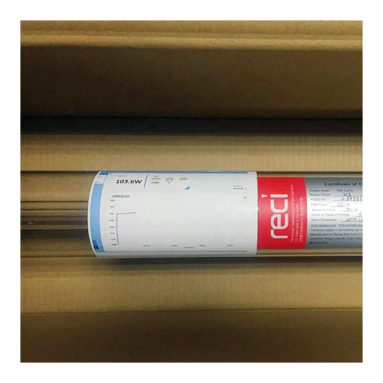 High Stability 10000hours 90w 100w Reci W2 Co2 Laser Tube for Co2 Laser Cutting Engraving Machine