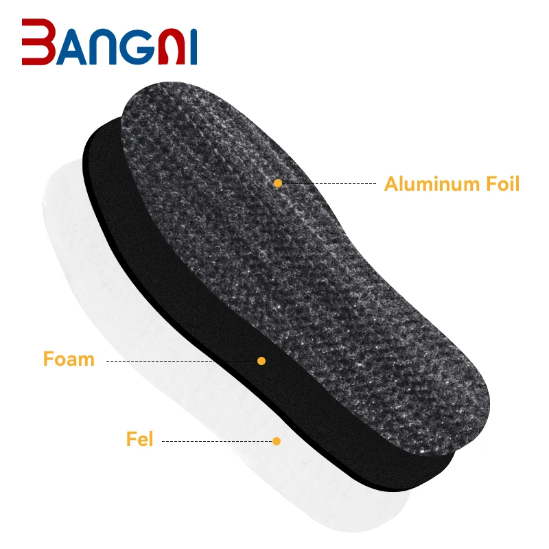 Custom Made Heat Foot Functional Shoes Insert Felt Alu Skiing Thermal Insol for The Feet Heated Insoles for Cycling Boots