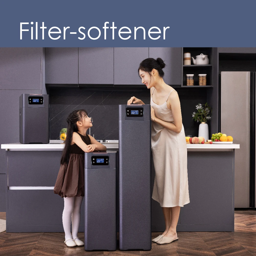 [Filter-Softener] Newly Developed Water Filter Water Softener Integrated Water Treatment System