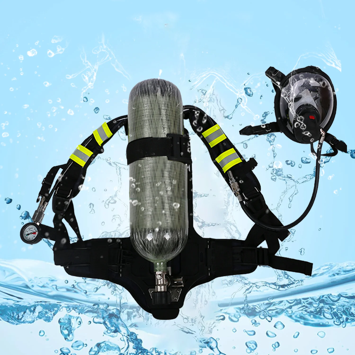 Stock Wholesale 6.8L Diving Oxygen Cylinder Diving Scuba Breather Water Sports