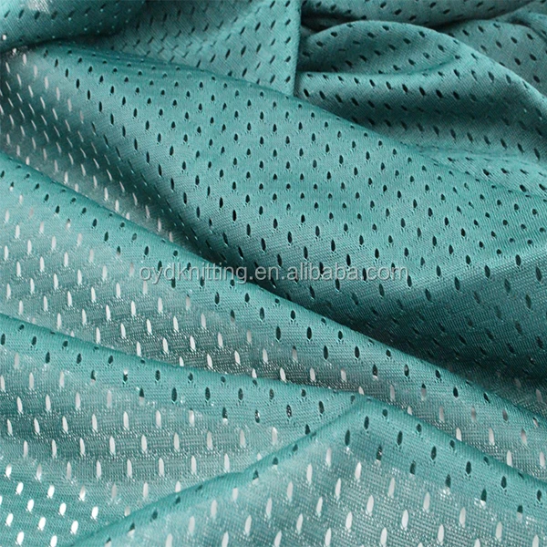 Polyester Pin Hole Mesh Fabric, Mesh Football, Basketball Jersey Fabric for Sports Shorts and Sports Vest