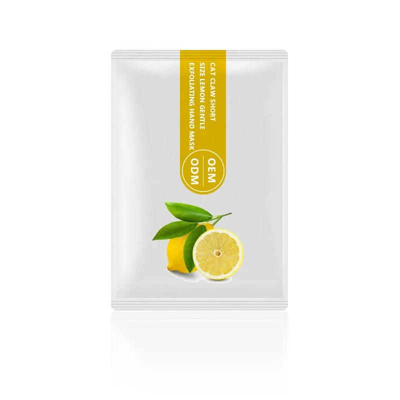 Wholesale Cat Claw Natual Organic Lemon Gentle Exfoliating Remove Rough Dry Skin Nourishing Hand Mask