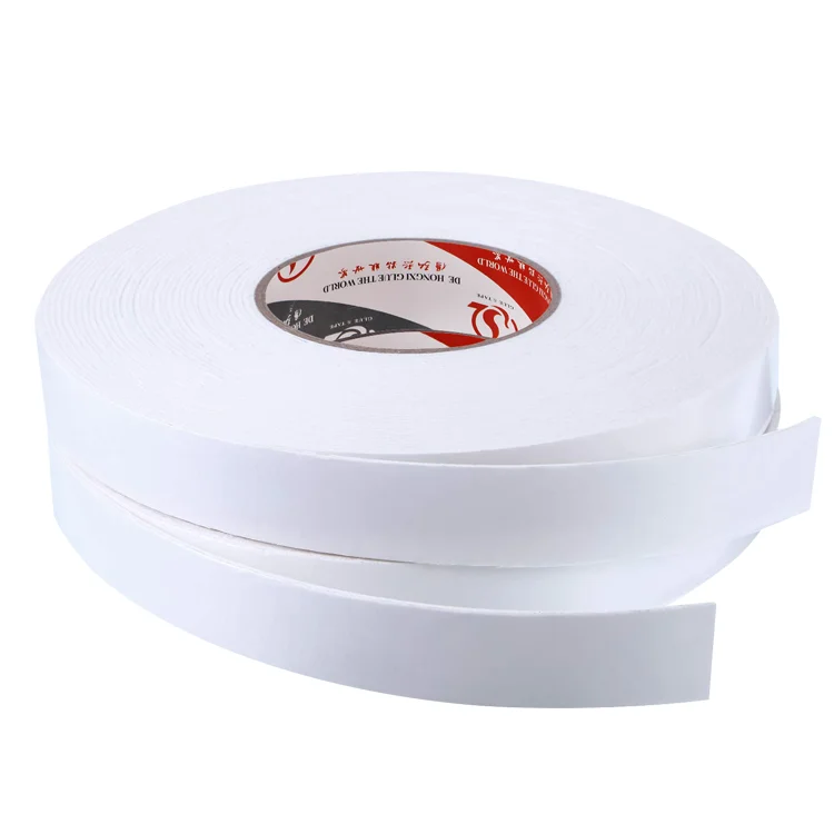 model cut double-sided adhesive tape solvent base washable customized logo jumbo roll celltapes cintas de embalaje for mounting