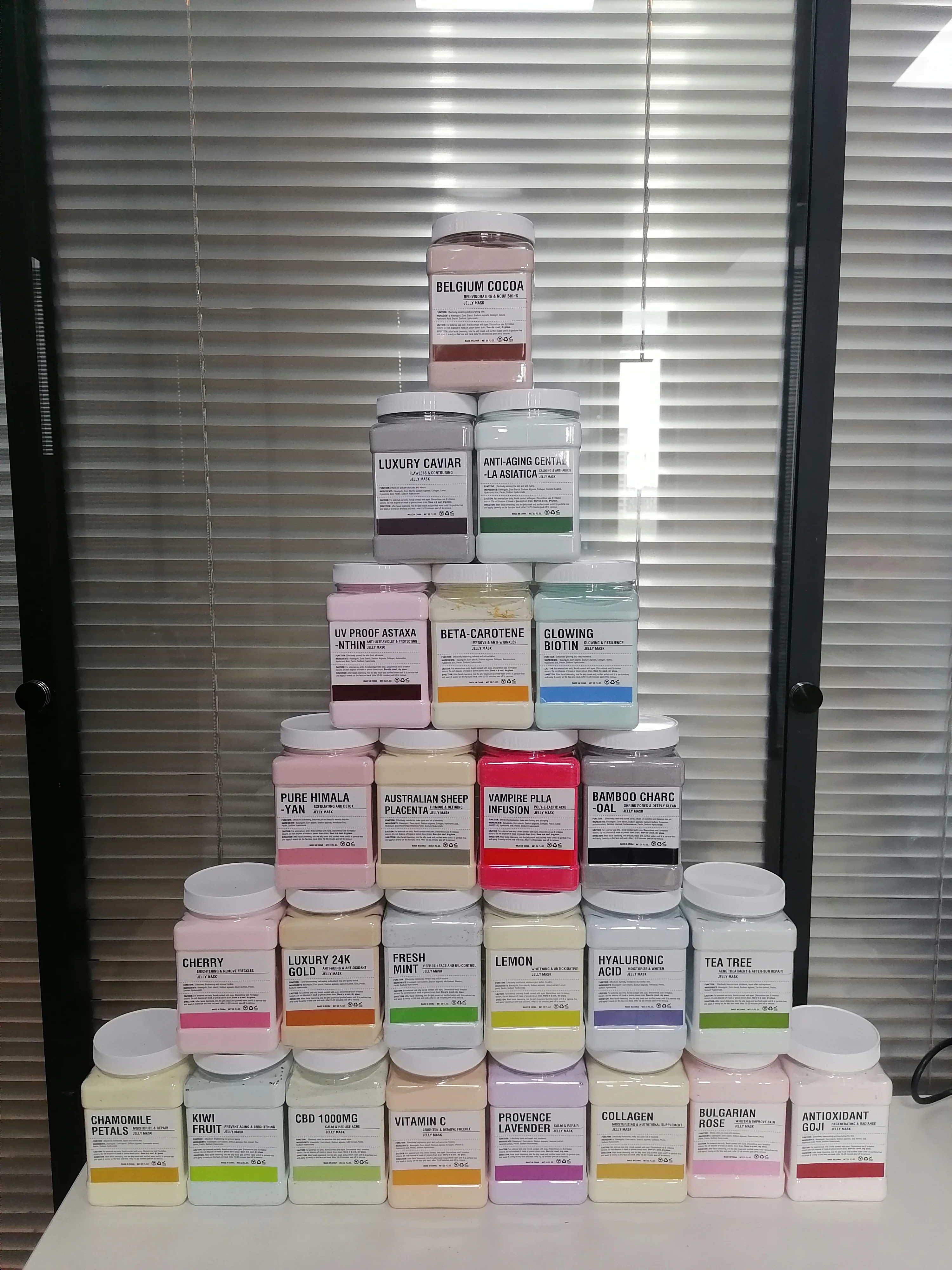 Увлажняющая и отбеливающая маска-желе Rose Hydro для салона красоты