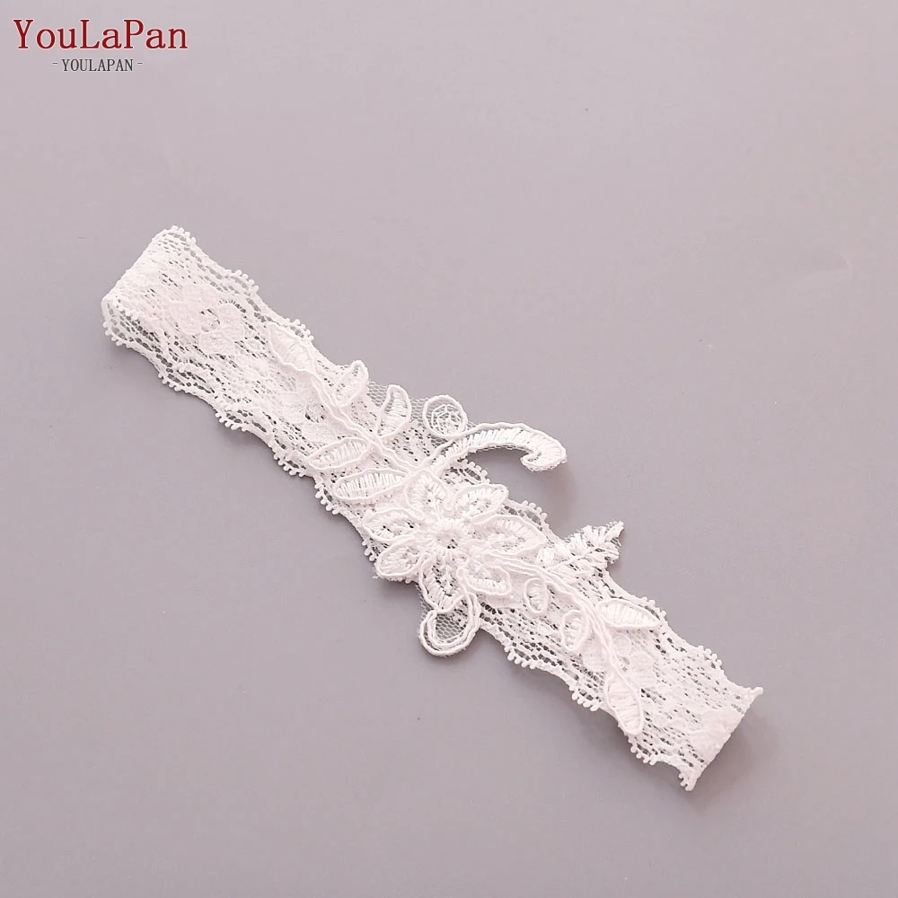 YouLaPan ST09/ST10 женское кружевное красивое подвязка для ног Пояс свадьбы эластичный Цветочный Свадебный ремень с вышивкой
