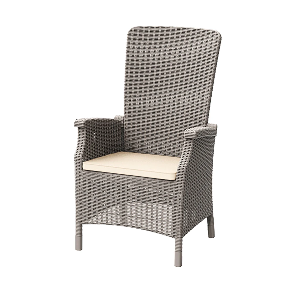 Modern Garden Simple Dining Chair Plastic Outdoor Armchair