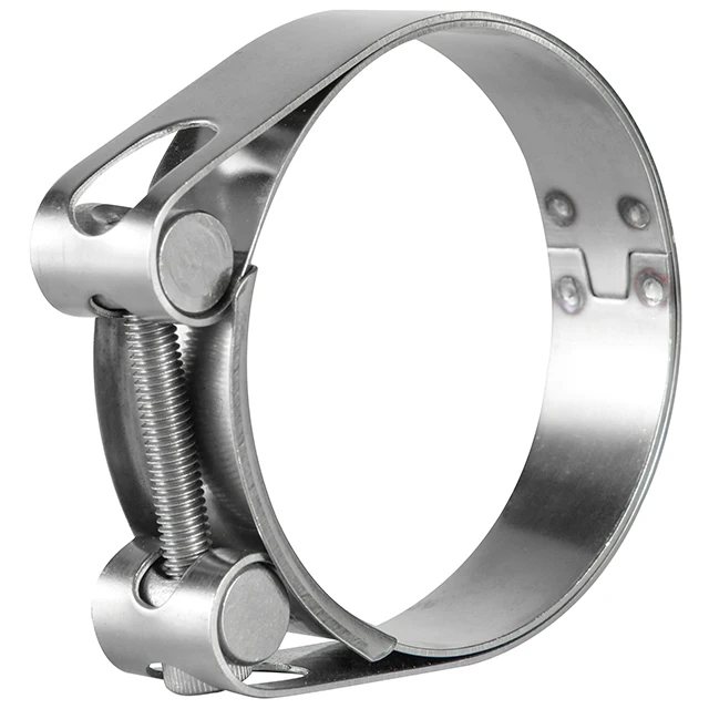 High Quality Single T-Bolt Heavy Duty Hose Clamp With Double Bands