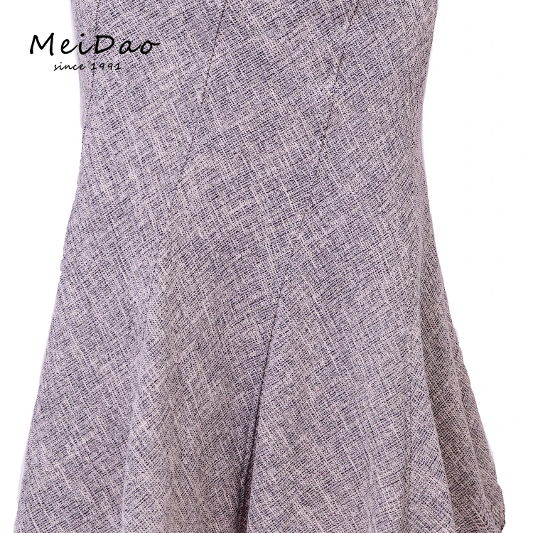 High Waisted Fringe Long Tweed Skirt For Women