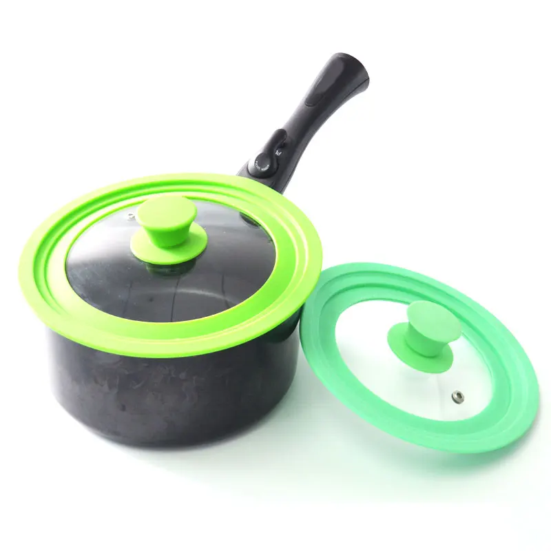 Multifunctionalsize Lid Pots Pans Silicone Glass