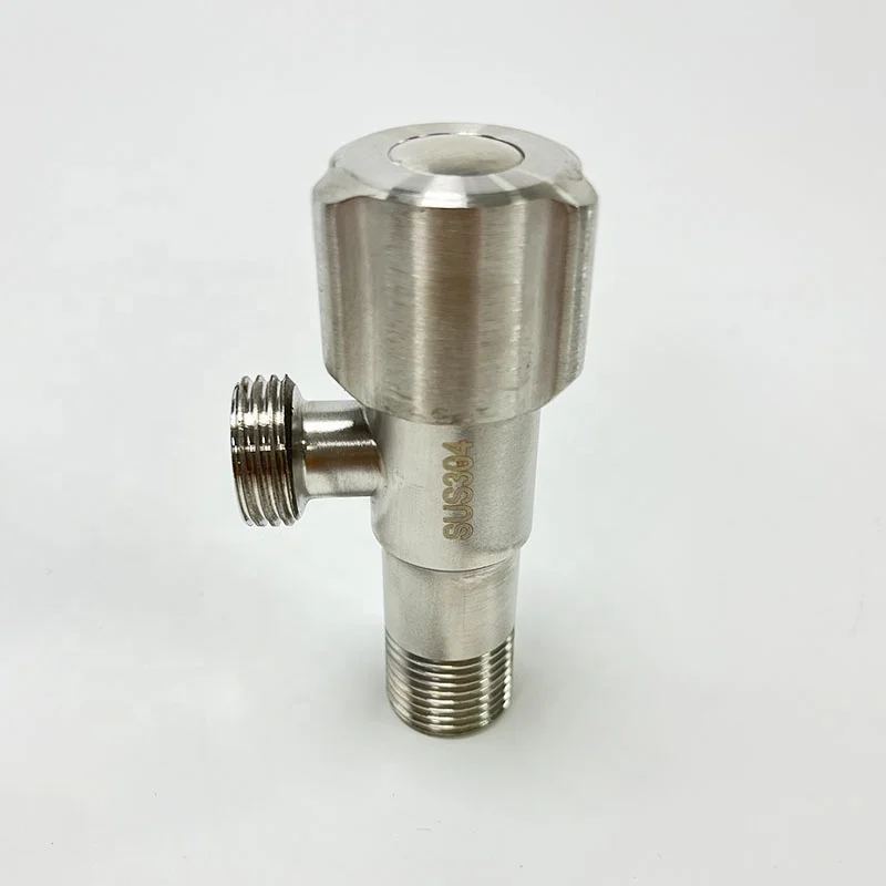 Лидер продаж, оптом, картридж с угловым клапаном из нержавеющей стали 304, треугольный клапан для умывальника, угловой клапан для туалета