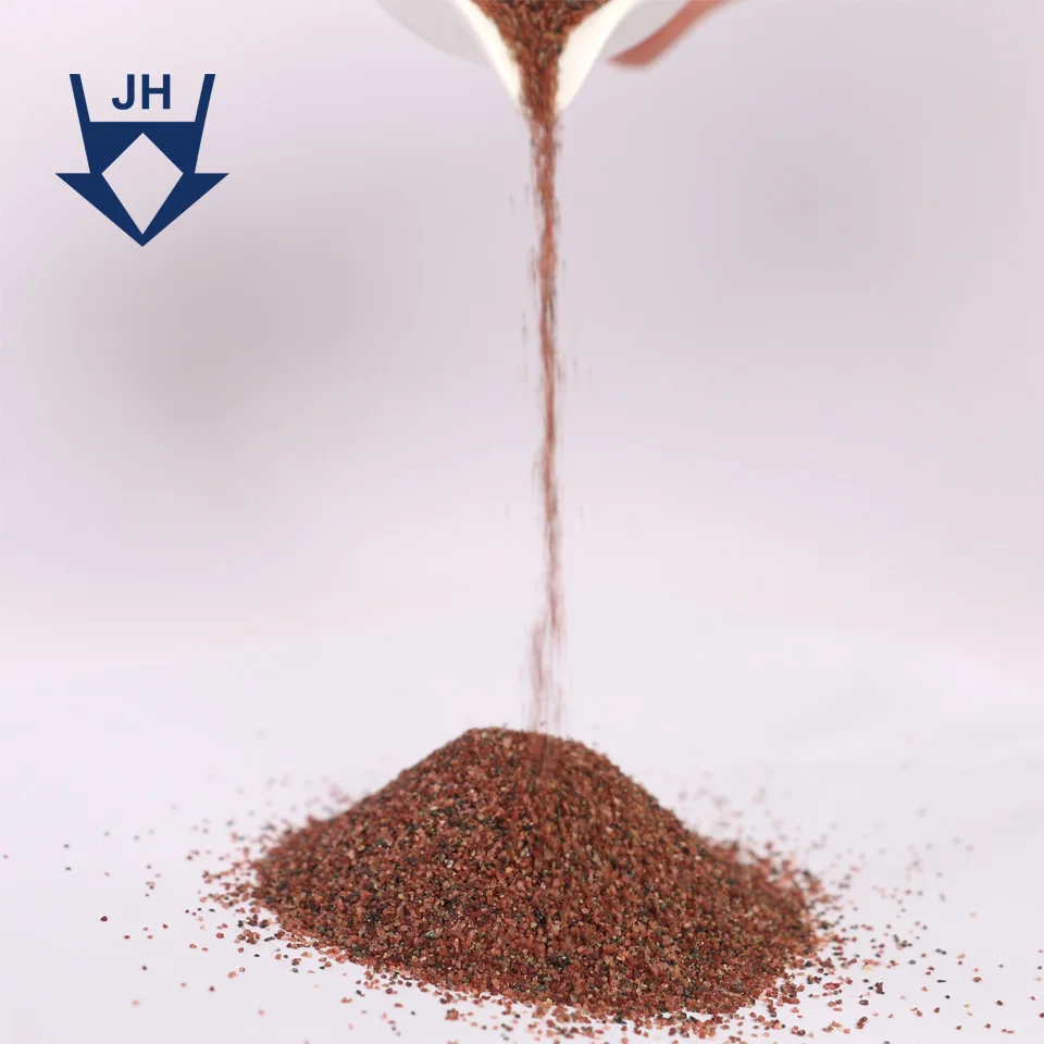 ISO 9001 Certification Sand Blasting Garnet Abrasive Powder 20/40