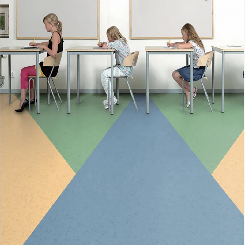 Waterproof Pvc Plastic Floor Roll Wear-Resistant Waterproof Fireproof Flame Retardant Floor