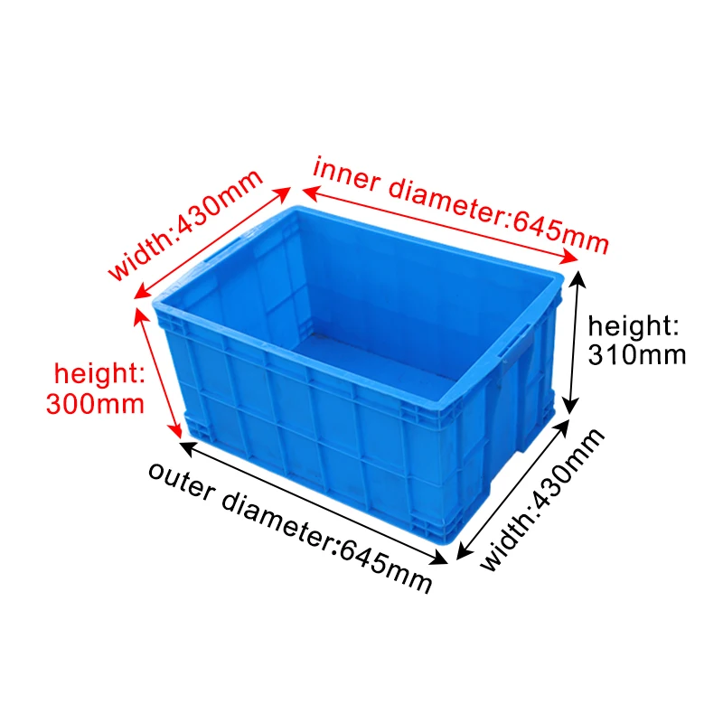 LK Solid Style Perforated Plastic Turnover Box Collapsible Nestable Stackable Storage Bins with Excellent Features