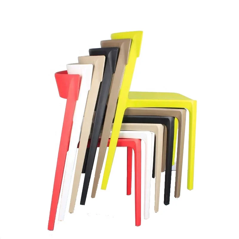 Restaurant stackable dining monoblock chair pp plastic chair