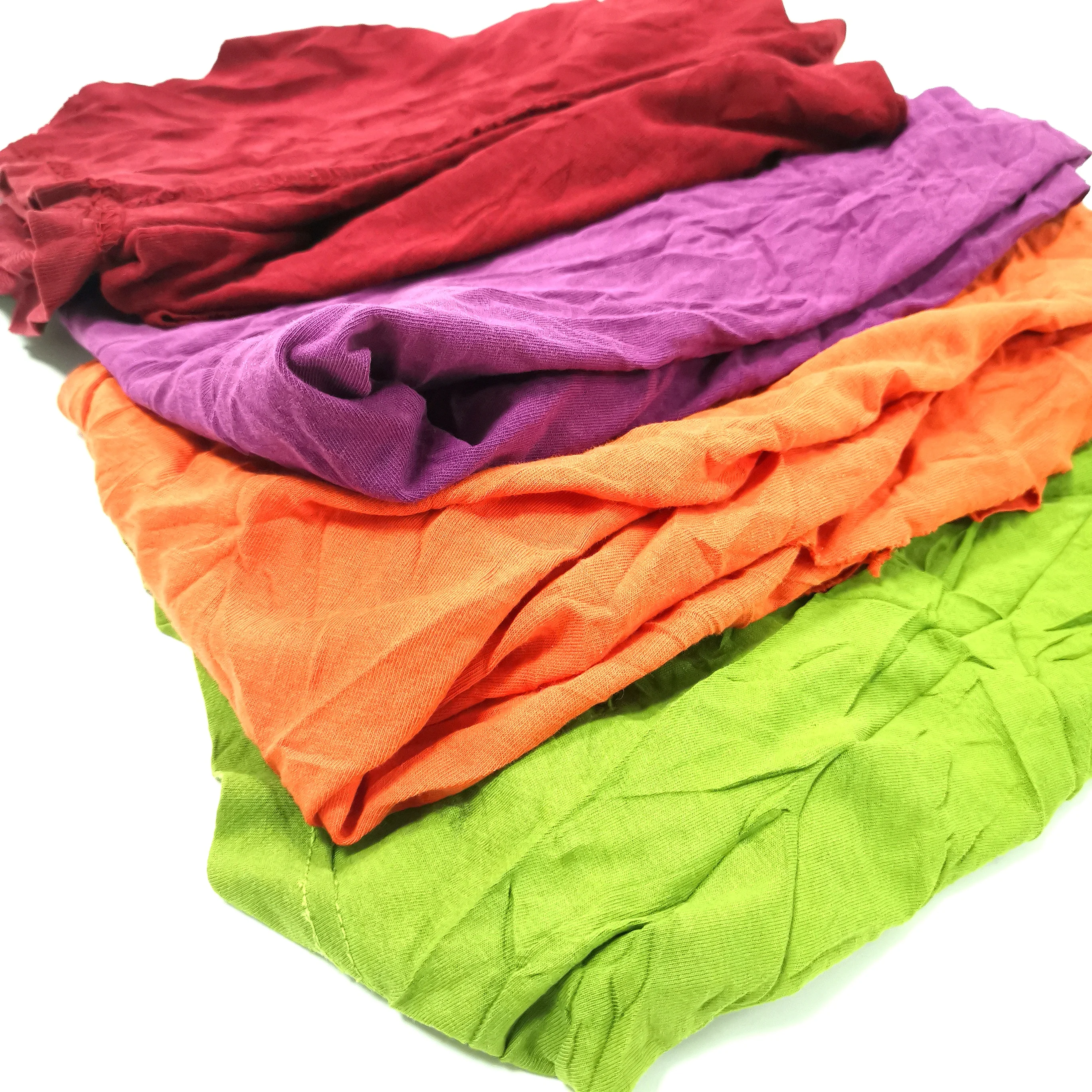 Wholesale of 10kg / 25kg assorted color cotton rags for textile industry by Chinese cotton rag  suppliers
