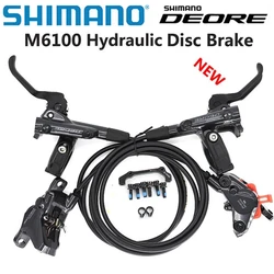 New SHIMANO DEORE M6100 2 piston M6120 4 piston Brake MTB Mountain Bikes Hydraulic Disc Brake MTB BR BL-M6100 DEORE Brake