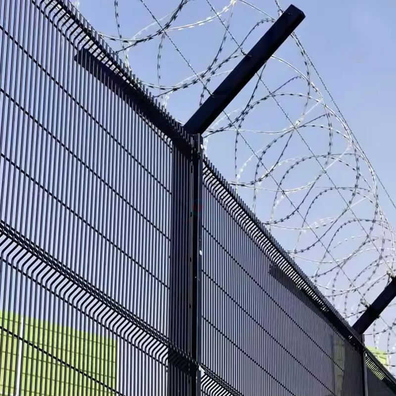 New galvanized welded powder coated wire mesh exterior fencing Security Fence 358 anti climb fence panel