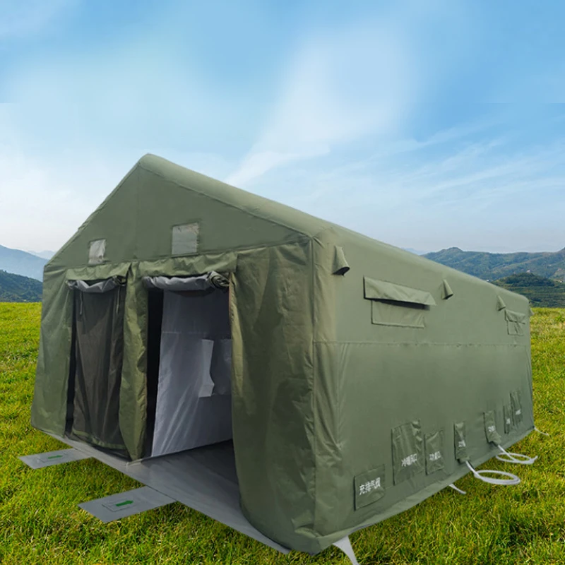 Cheap Canvas Outdoor Inflatable Tent Field Camping Tent Waterproof Wind Speed Open Tent Recruitment of foreign trade agents
