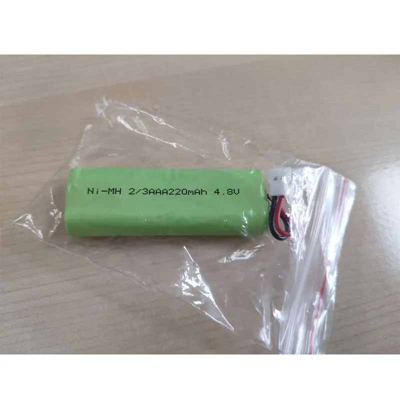 Rechargeable  2/3AAA nimh battery pack 4.8v 220mah for emergency tools etc