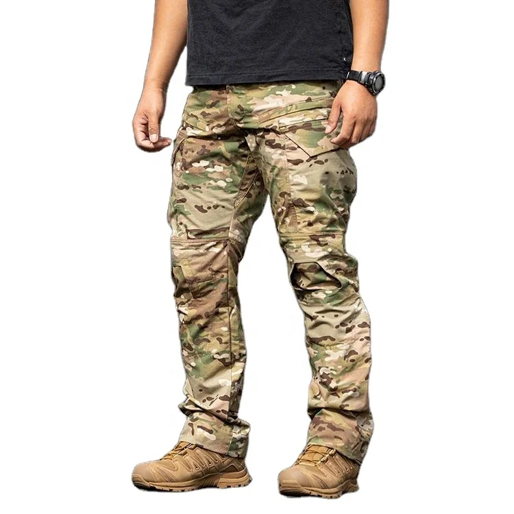 2023 New Product G4 Running Sweatpants Customized Fashion Camouflage Cargo Tactical Pants Combat Pants Men Kneepads