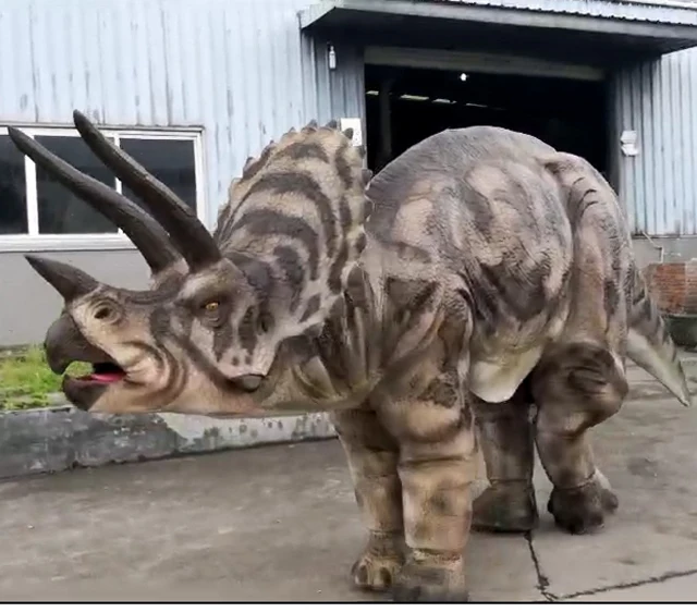 Life-size raptor dinosaur costume