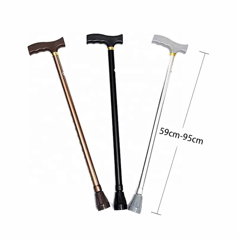 Hot selling thick aluminum alloy adjustable cane for elderly people canes