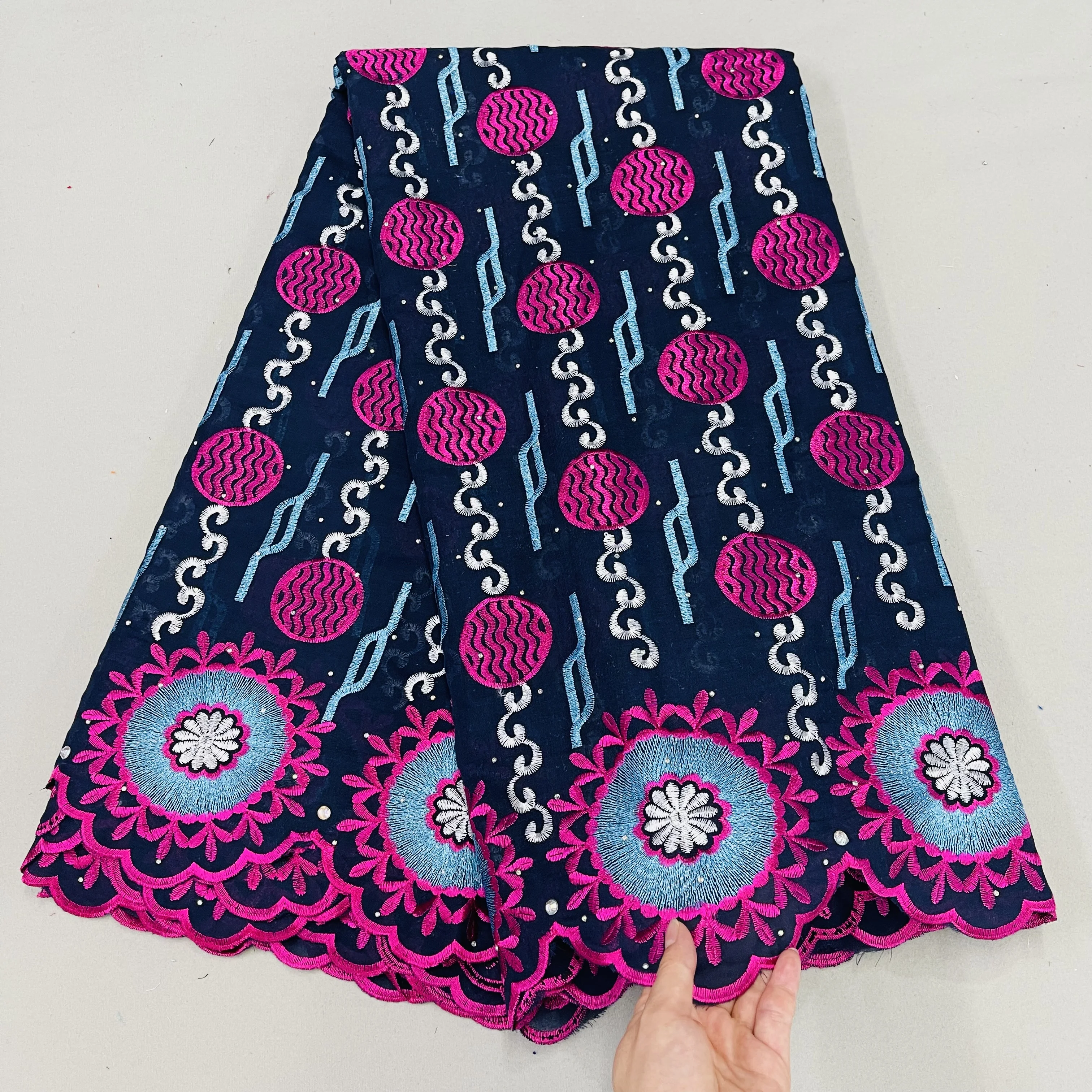 Wholesale cotton lace fabric swiss voile lace fabric dubai african embroidery african swiss lace