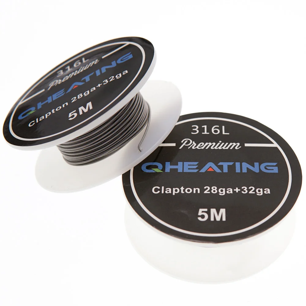  Электронные сигареты 28 + 32ga нагревательная катушка vape Wire SS316L clapton wire по низкой