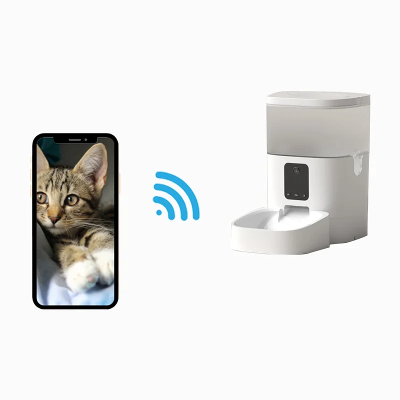 Питатель для домашних животных с задержкой и множественным питанием: Wi-Fi, двустороннее аудио и Bluetooth