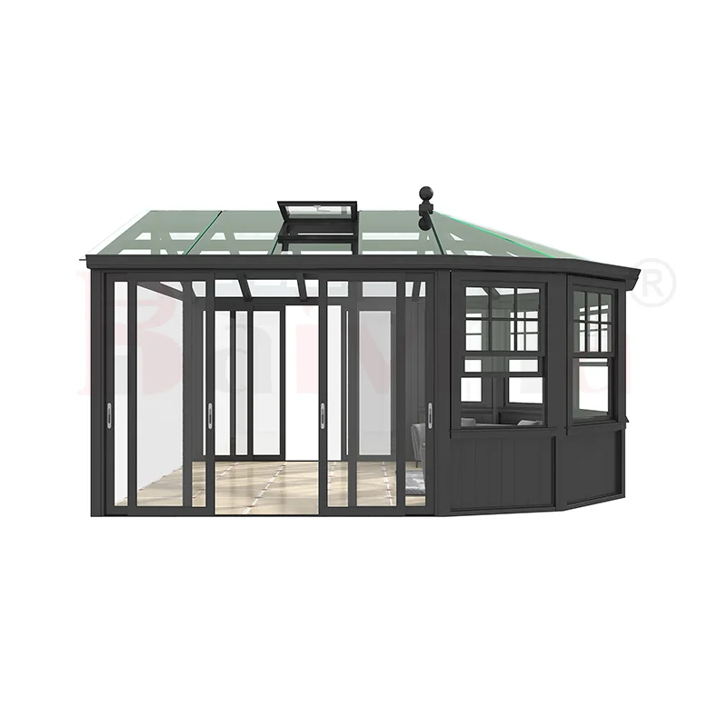 Baivilla Aluminum Glass House Victorian Outdoor Sunrooms Houses Install Easily Prefab Aluminium Winter Garden House