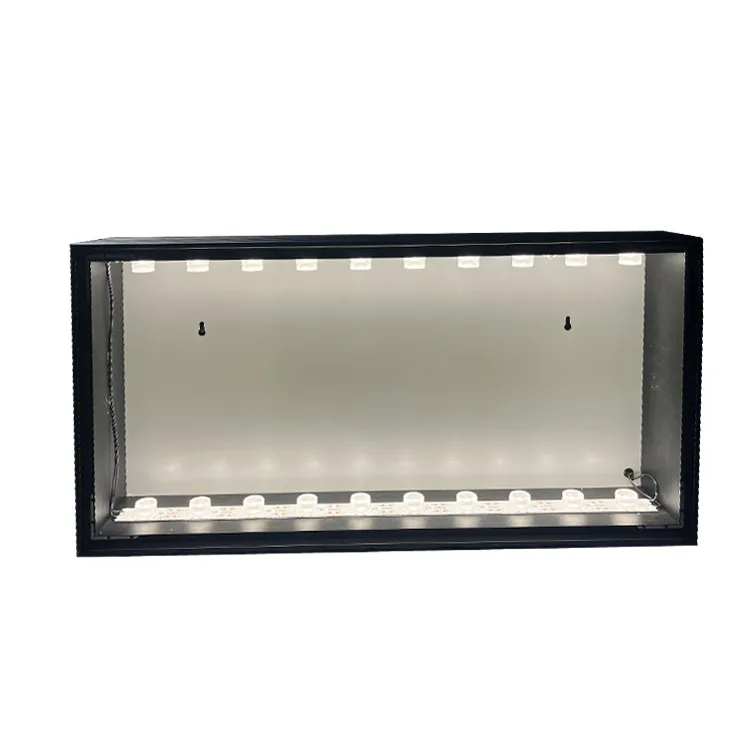 LED Acrylic Ceiling Aluminum Guiding Sign Systems Metro Guide Double Sided Fabric Light Box