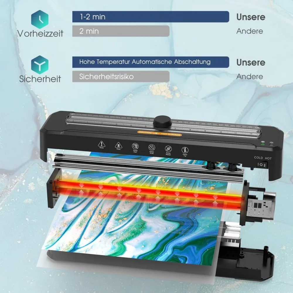 FNL007 Professional 13 Inch Hot Cold Office Laminator Machine A3 for Photo Card Documents