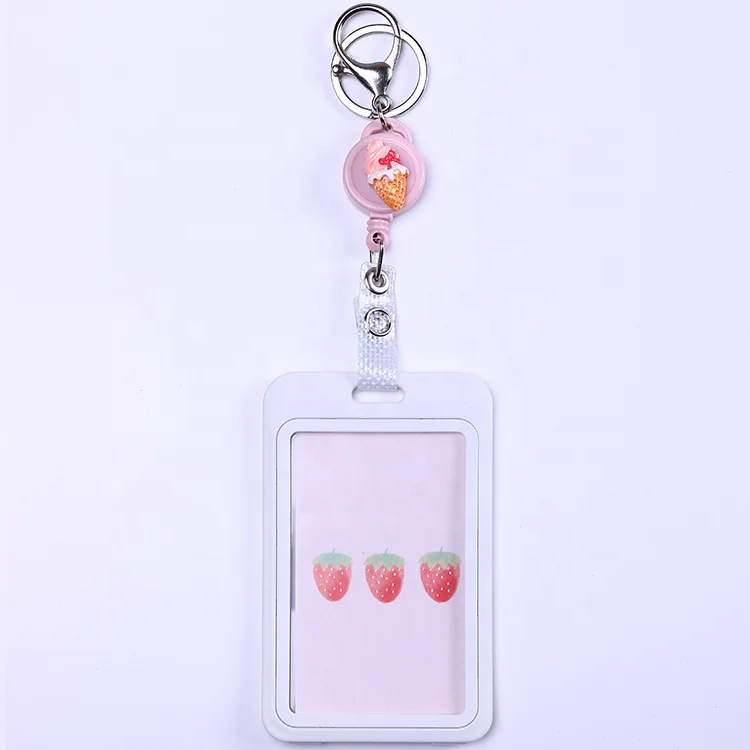 QORI Work Permit Nurse Card Holder Employee IC Work Card Protection Case with lanyard