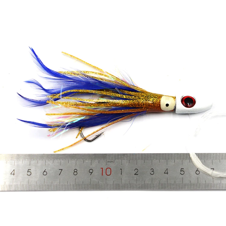 Selco Calmar Leurre Souple Осьминог Jig Head Мягкие кальмары приманки 4 см Peche морской Троллинг рыболовные Летающая приманка для рыбы
