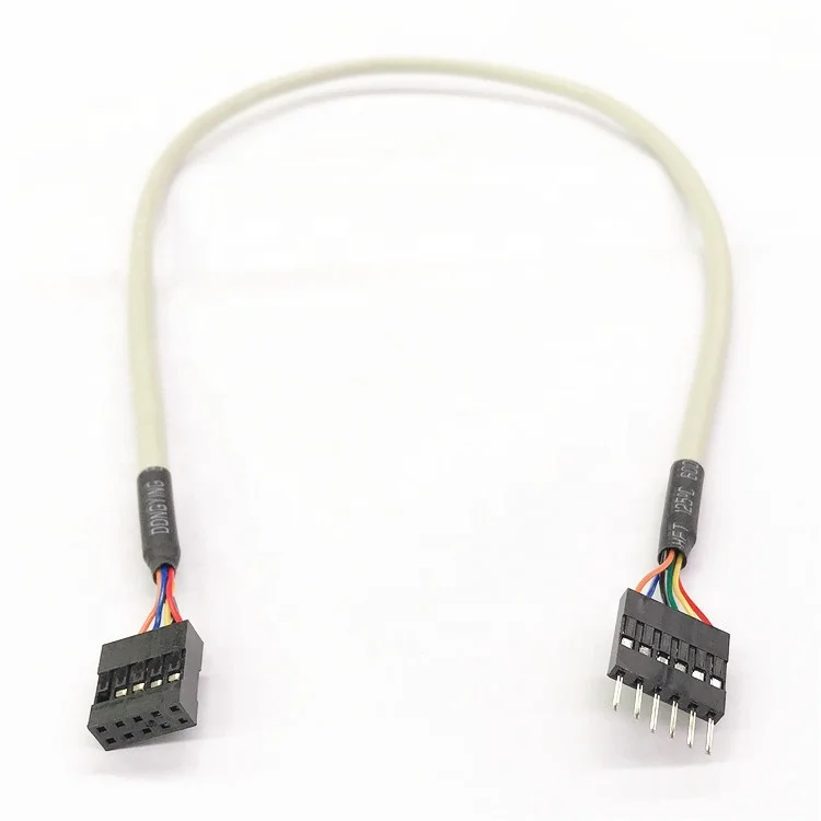 Medical instruments cable 2.54mm 6Pin/10pin futaba/dupont female/male connector with 28awg cable 500mm