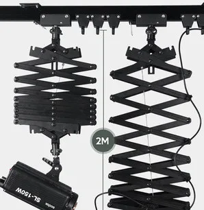 3M*3M Photography Rail Kit Pantograph Hanger Ceiling Rail System Accessories Pantograph Professional Photography Tool