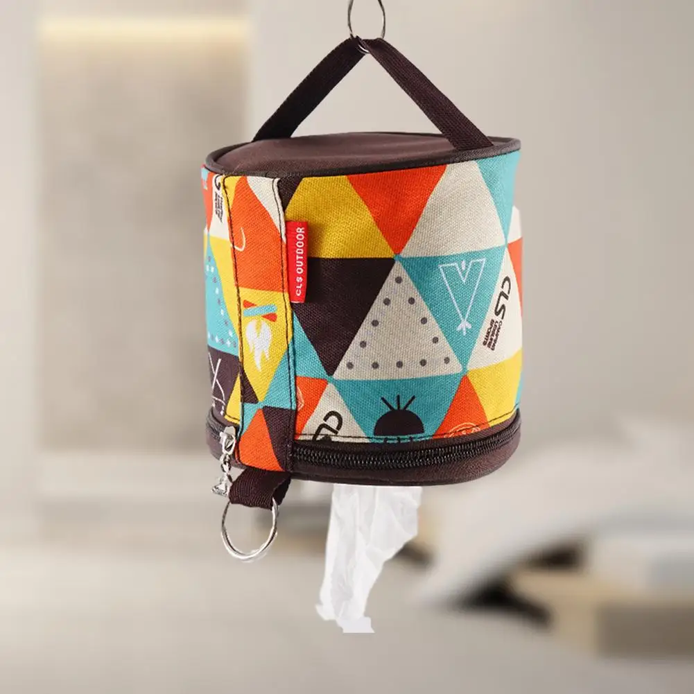 Camping Paper Box Folding Ethnic Style Toilet Paper Tissue Storage Bag Waterproof Outdoor Camping Travel Pouch Outdoor Tools