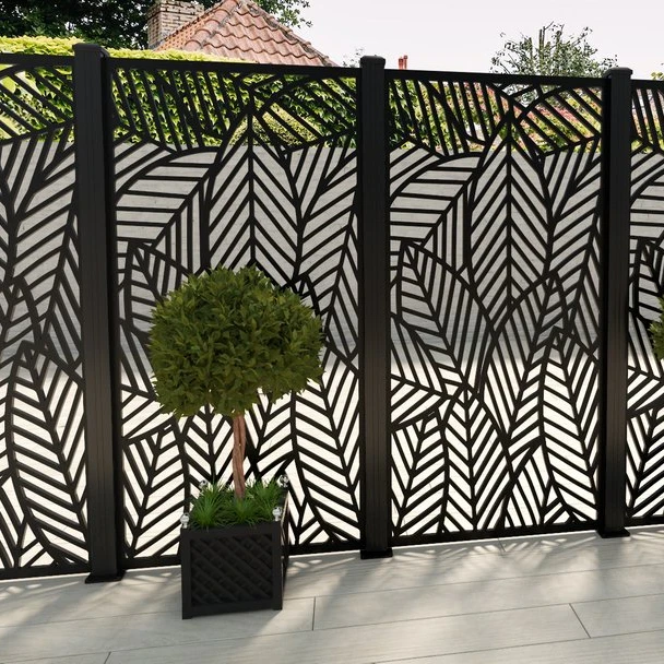 
2021 new style weather resistance materials WPC screen fencing for garden DIY decoration 