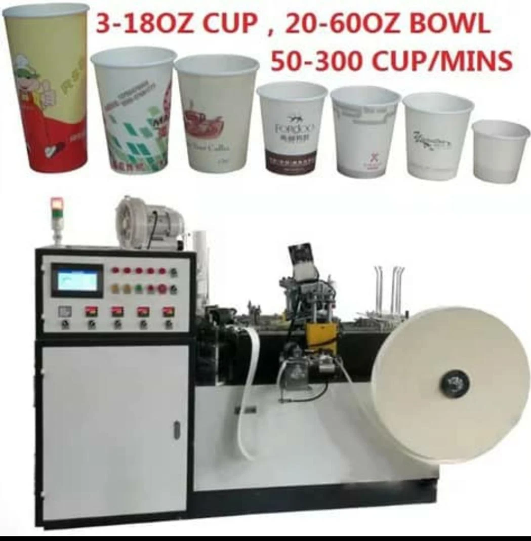 6kw High Speed Fully Automatic One Time Paper Cup Machine Prices India Marketing Copper Motor GSM Power Engine Pump Technical
