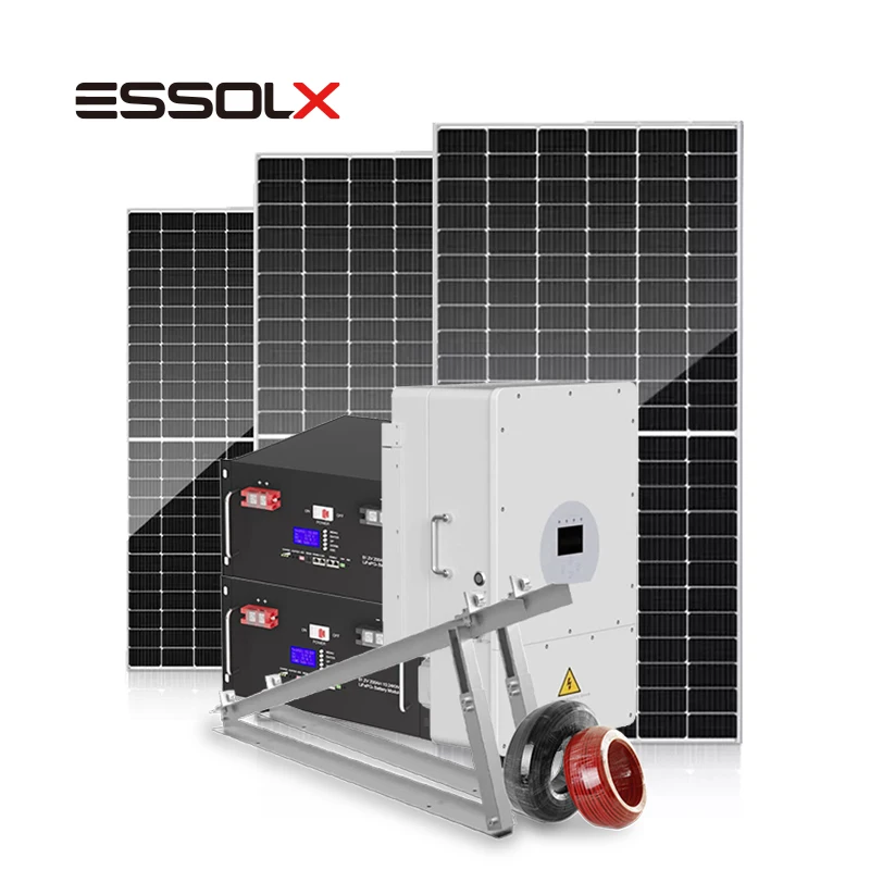 Essolx Hybrid three phase Deye Inverter 12kw solar energy system 12kw solar system with battery 12kw solar generator