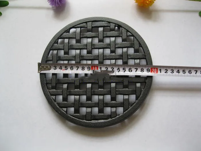 Dia 20cm Flex Reversible Cast Iron Non- Sticked Bbq Cooking Grid Barbecue Rack